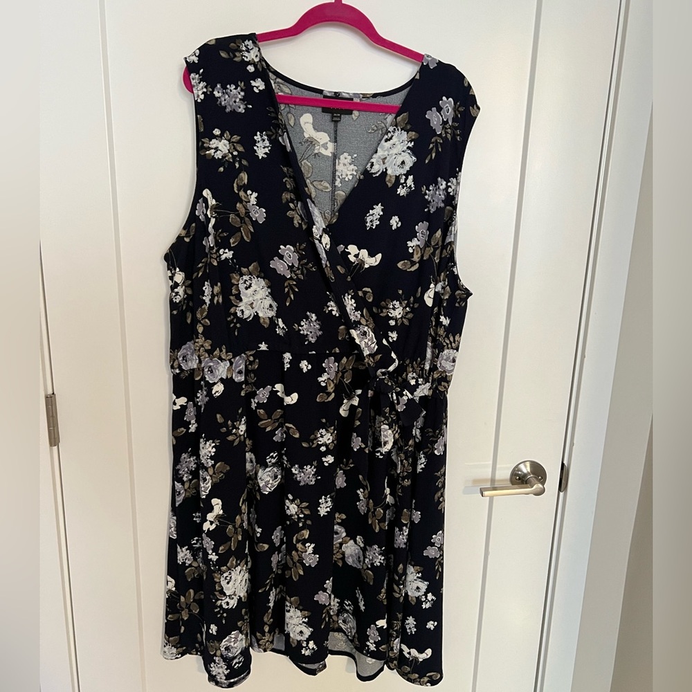 Lane Bryant floral wrap dress